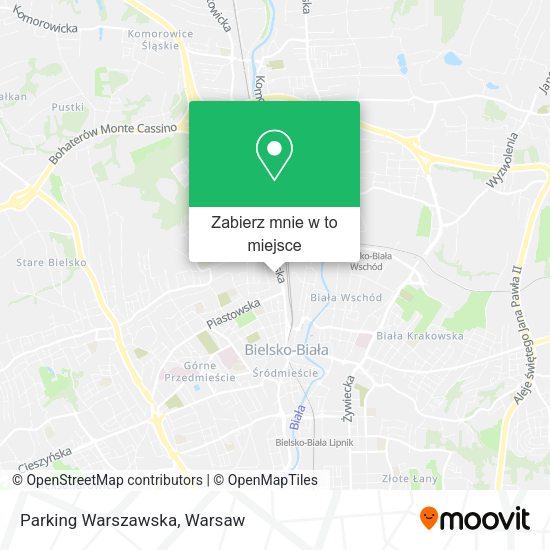 Mapa Parking Warszawska