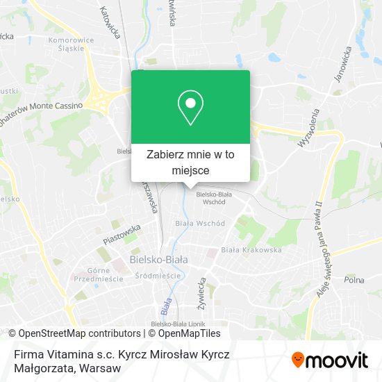 Mapa Firma Vitamina s.c. Kyrcz Mirosław Kyrcz Małgorzata