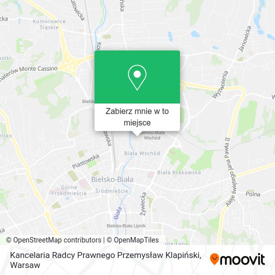 Mapa Kancelaria Radcy Prawnego Przemysław Klapiński