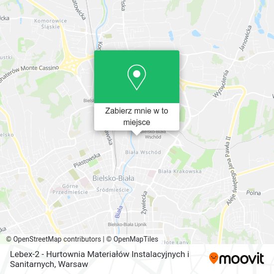 Mapa Lebex-2 - Hurtownia Materiałów Instalacyjnych i Sanitarnych