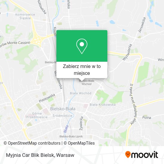 Mapa Myjnia Car Blik Bielsk