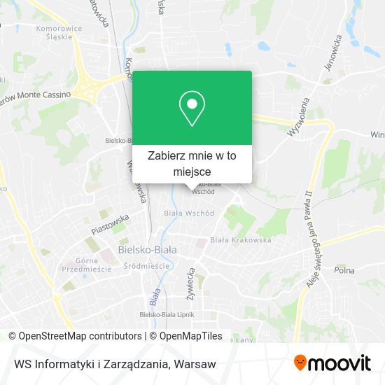 Mapa WS Informatyki i Zarządzania