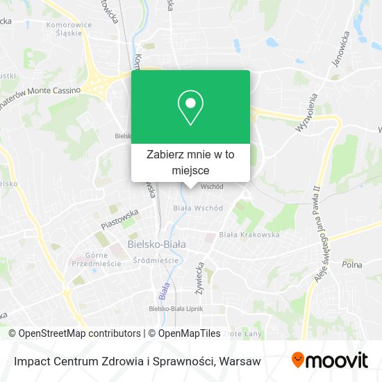 Mapa Impact Centrum Zdrowia i Sprawności