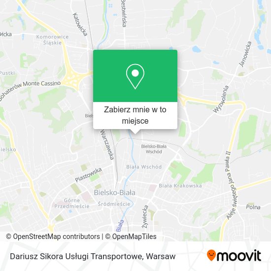 Mapa Dariusz Sikora Usługi Transportowe