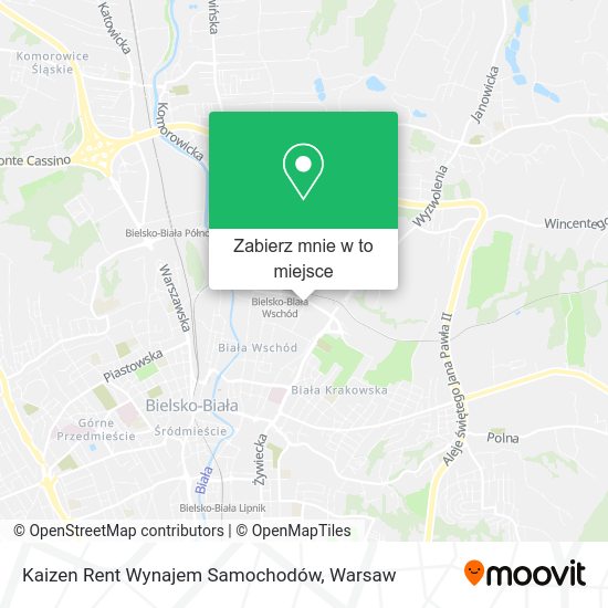 Mapa Kaizen Rent Wynajem Samochodów