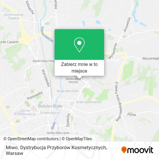 Mapa Miwo. Dystrybucja Przyborów Kosmetycznych