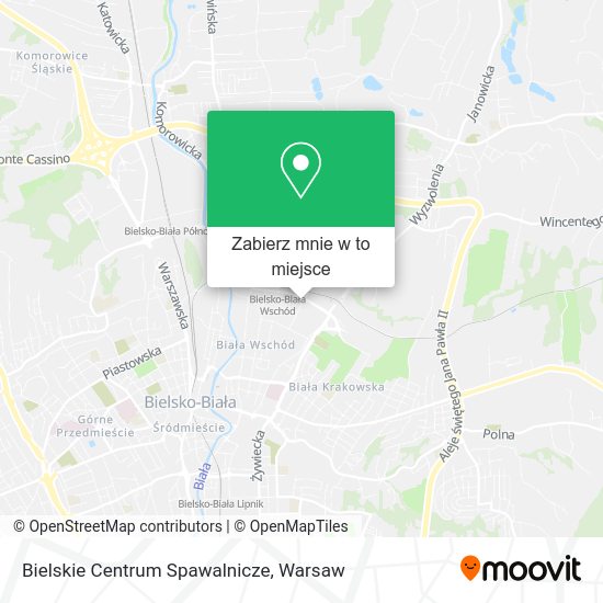 Mapa Bielskie Centrum Spawalnicze