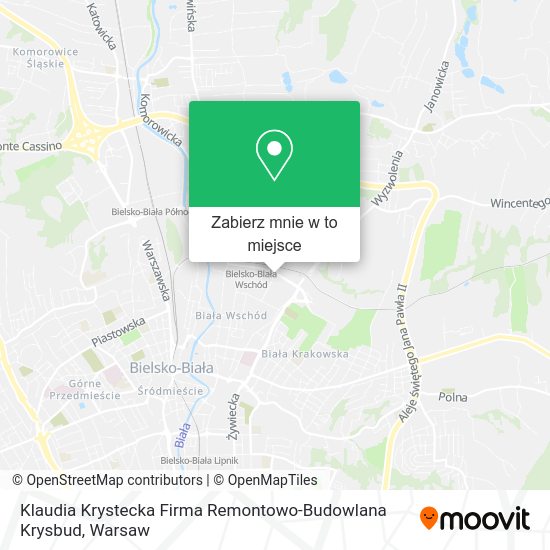 Mapa Klaudia Krystecka Firma Remontowo-Budowlana Krysbud