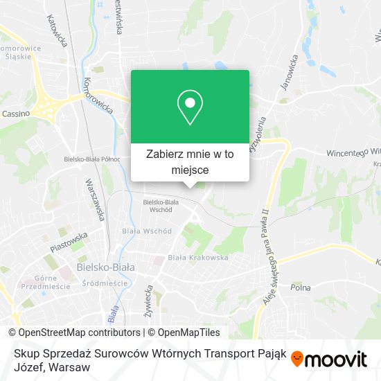 Mapa Skup Sprzedaż Surowców Wtórnych Transport Pająk Józef