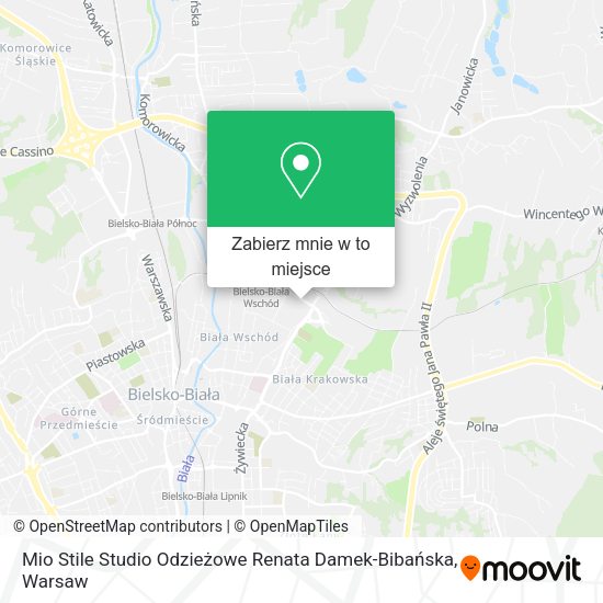 Mapa Mio Stile Studio Odzieżowe Renata Damek-Bibańska