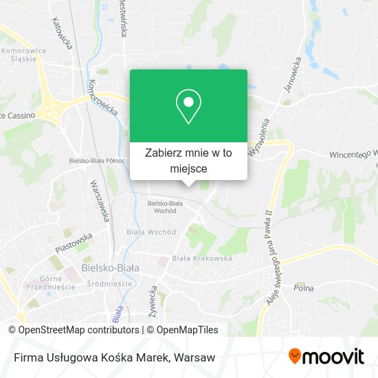 Mapa Firma Usługowa Kośka Marek