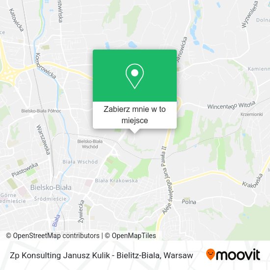 Mapa Zp Konsulting Janusz Kulik - Bielitz-Biala