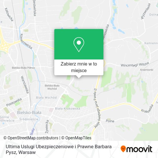 Mapa Ultima Uslugi Ubezpieczeniowe i Prawne Barbara Pysz