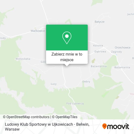 Mapa Ludowy Klub Sportowy w Ujkowicach - Bełwin