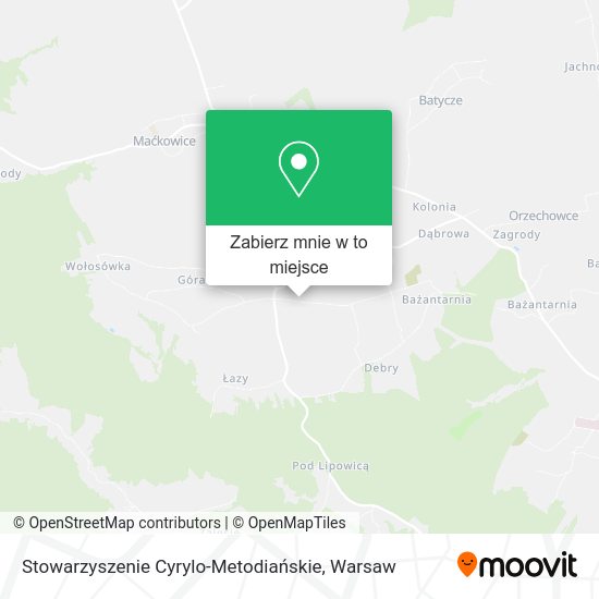 Mapa Stowarzyszenie Cyrylo-Metodiańskie