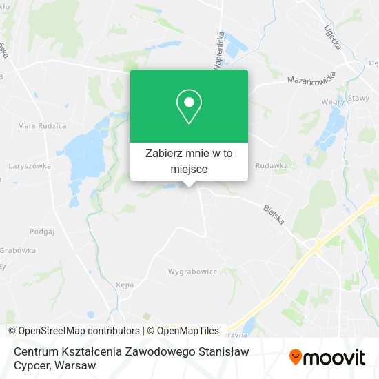 Mapa Centrum Kształcenia Zawodowego Stanisław Cypcer