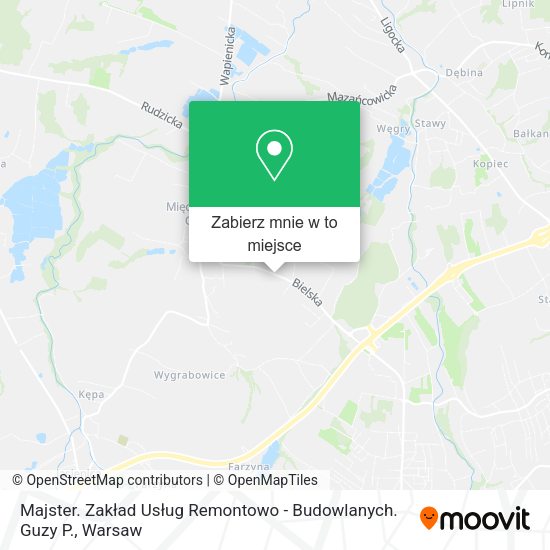 Mapa Majster. Zakład Usług Remontowo - Budowlanych. Guzy P.