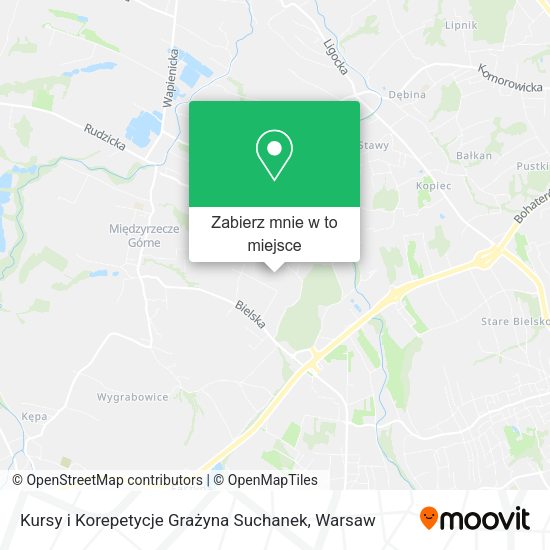 Mapa Kursy i Korepetycje Grażyna Suchanek