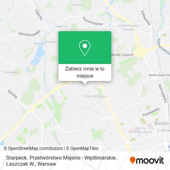 Mapa Starpeck. Przetwórstwo Mięsno - Wędliniarskie. Laszczak W.