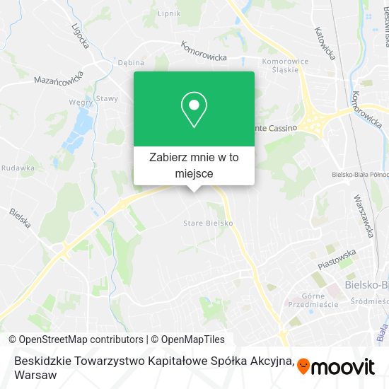 Mapa Beskidzkie Towarzystwo Kapitałowe Spółka Akcyjna