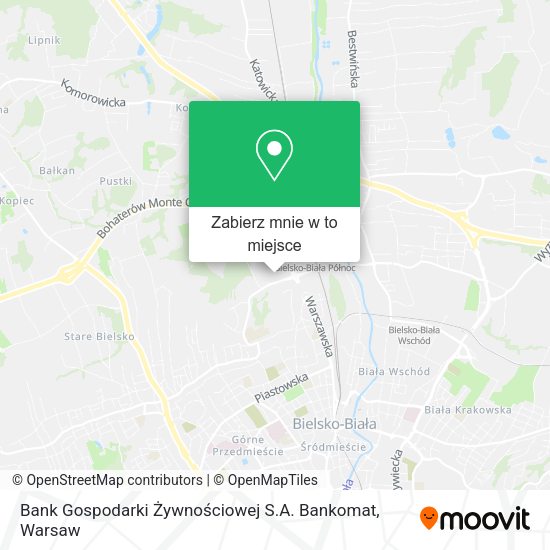 Mapa Bank Gospodarki Żywnościowej S.A. Bankomat