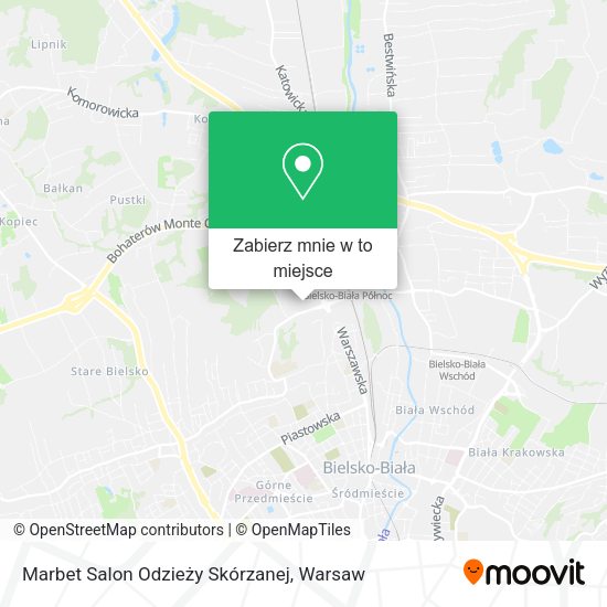 Mapa Marbet Salon Odzieży Skórzanej