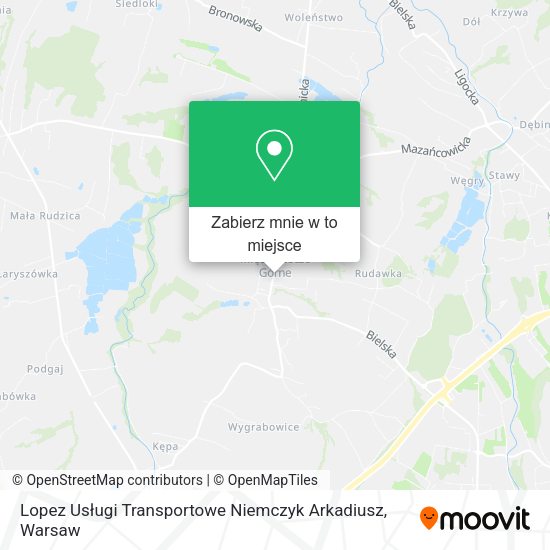 Mapa Lopez Usługi Transportowe Niemczyk Arkadiusz