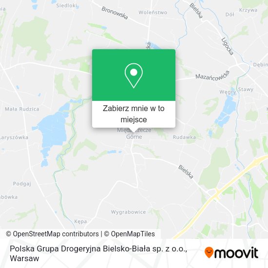 Mapa Polska Grupa Drogeryjna Bielsko-Biała sp. z o.o.