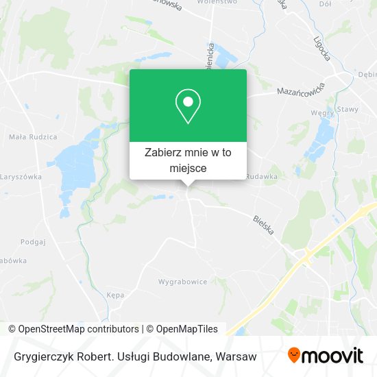 Mapa Grygierczyk Robert. Usługi Budowlane