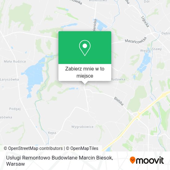 Mapa Usługi Remontowo Budowlane Marcin Biesok