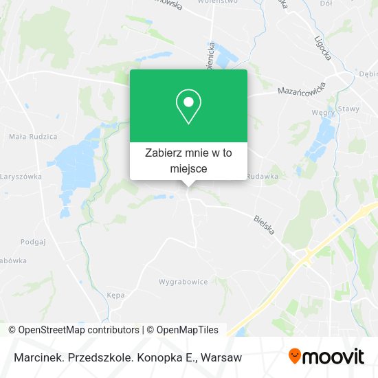 Mapa Marcinek. Przedszkole. Konopka E.