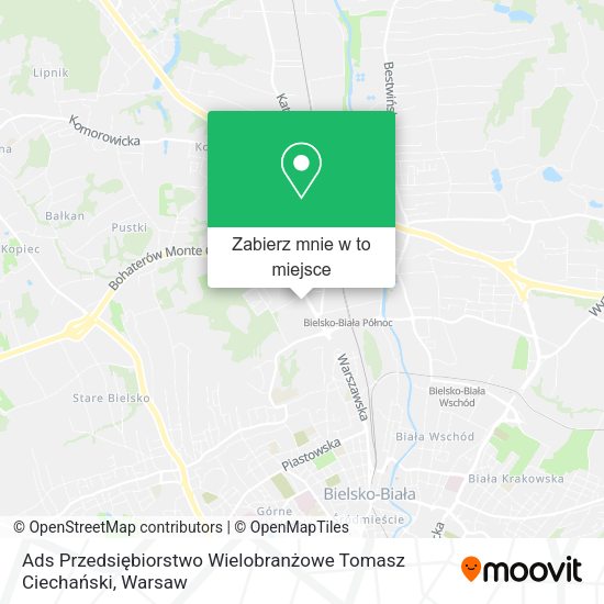 Mapa Ads Przedsiębiorstwo Wielobranżowe Tomasz Ciechański