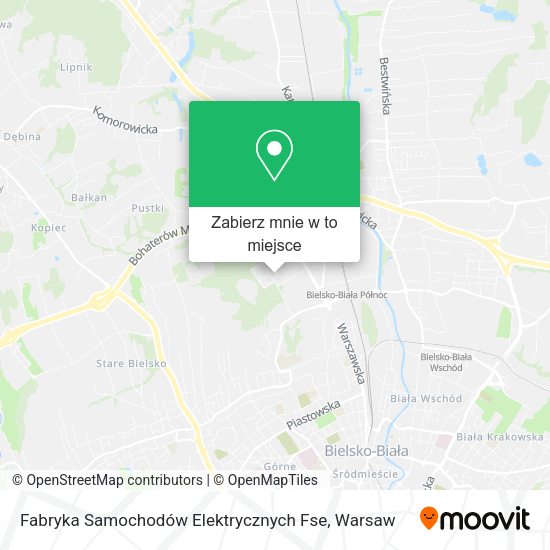 Mapa Fabryka Samochodów Elektrycznych Fse