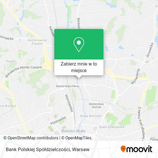 Mapa Bank Polskiej Spółdzielczości