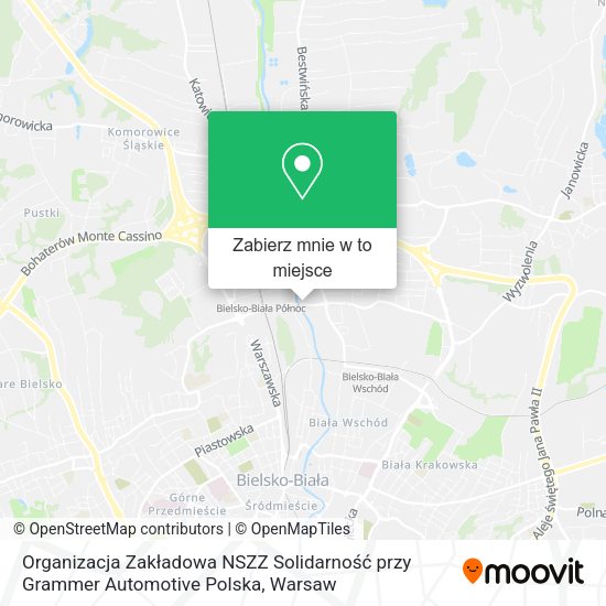 Mapa Organizacja Zakładowa NSZZ Solidarność przy Grammer Automotive Polska