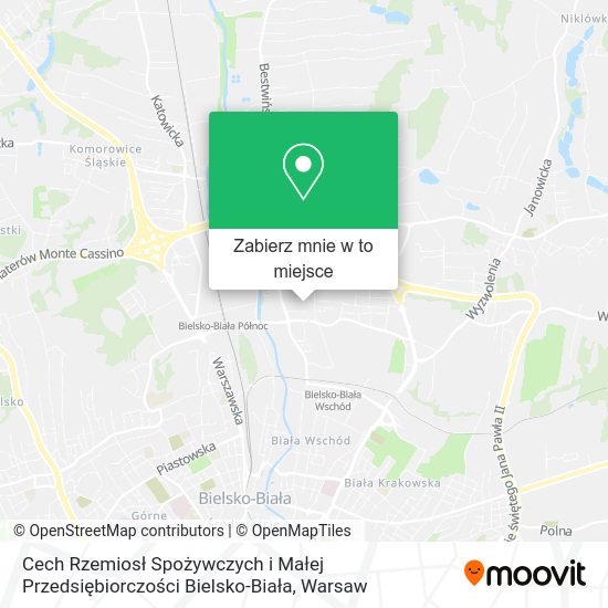 Mapa Cech Rzemiosł Spożywczych i Małej Przedsiębiorczości Bielsko-Biała