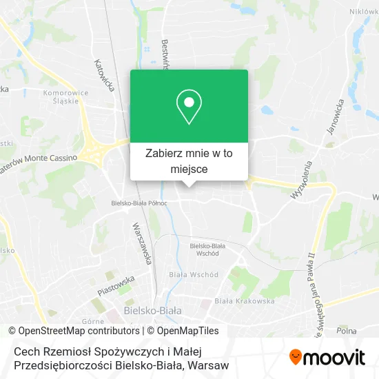Mapa Cech Rzemiosł Spożywczych i Małej Przedsiębiorczości Bielsko-Biała