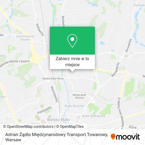 Mapa Adrian Żądło Międzynarodowy Transport Towarowy