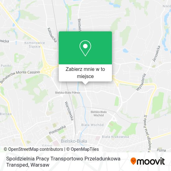 Mapa Spoldzielnia Pracy Transportowo Przeladunkowa Transped