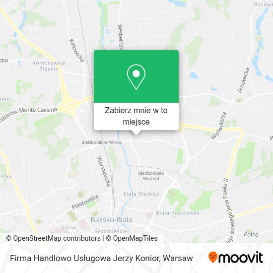 Mapa Firma Handlowo Usługowa Jerzy Konior