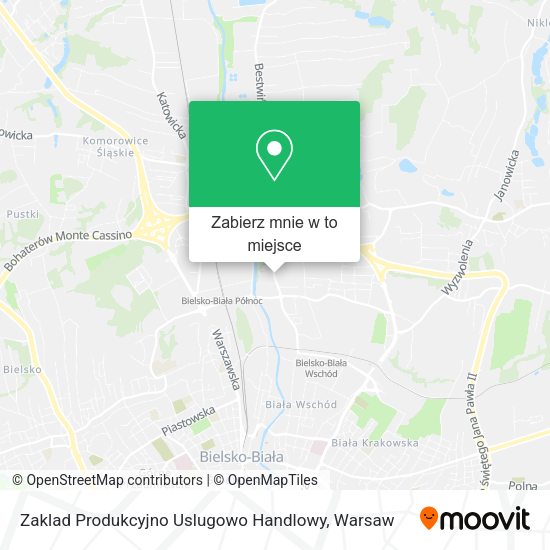 Mapa Zaklad Produkcyjno Uslugowo Handlowy