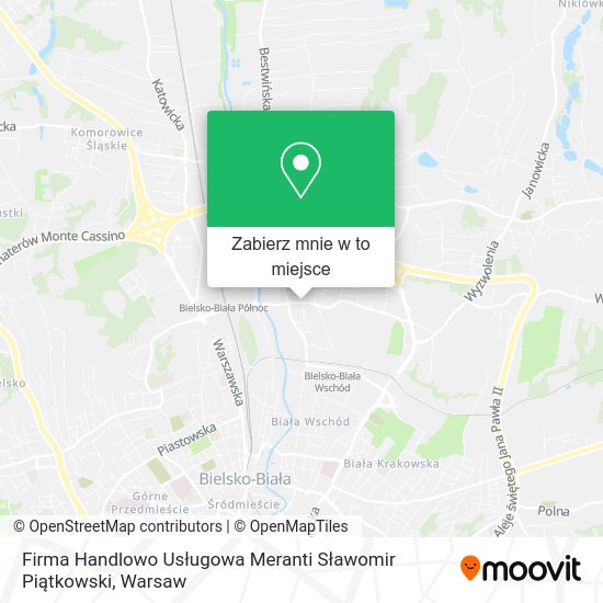 Mapa Firma Handlowo Usługowa Meranti Sławomir Piątkowski