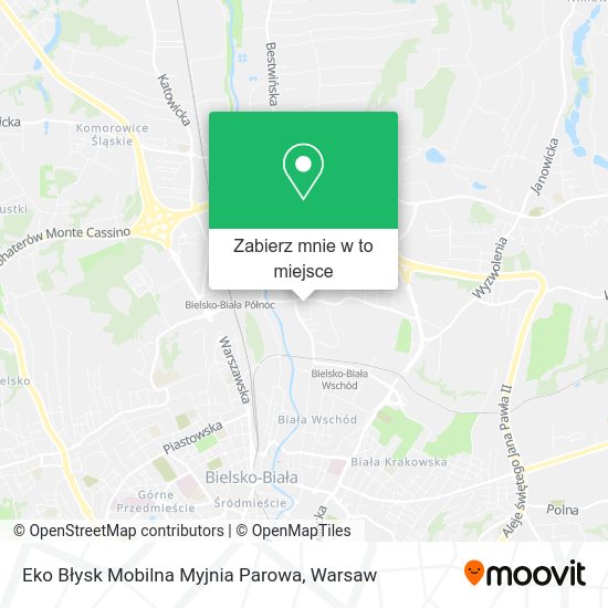 Mapa Eko Błysk Mobilna Myjnia Parowa