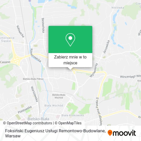 Mapa Foksiński Eugeniusz Usługi Remontowo-Budowlane