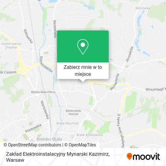 Mapa Zakład Elektroinstalacyjny Mynarski Kazimirz