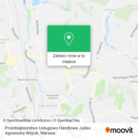 Mapa Przedsiębiorstwo Usługowo Handlowe Judex Agnieszka Wójcik