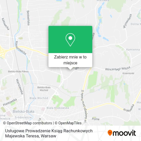 Mapa Usługowe Prowadzenie Ksiąg Rachunkowych Majewska Teresa