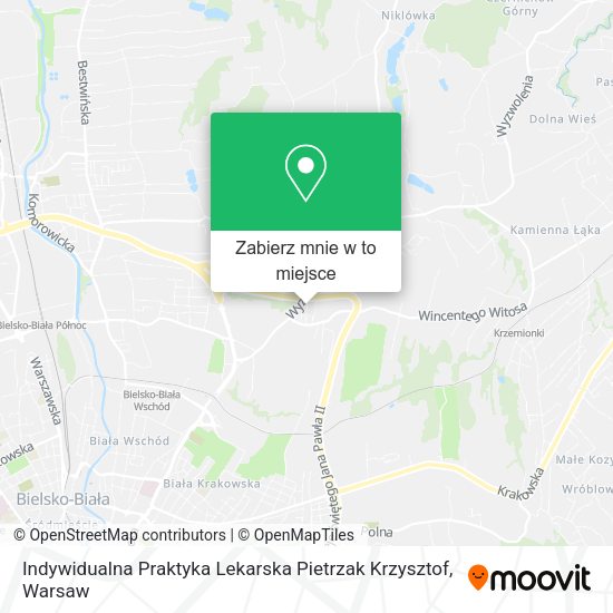 Mapa Indywidualna Praktyka Lekarska Pietrzak Krzysztof