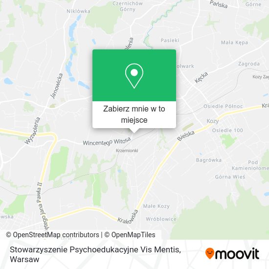 Mapa Stowarzyszenie Psychoedukacyjne Vis Mentis