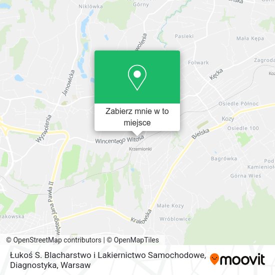 Mapa Łukoś S. Blacharstwo i Lakiernictwo Samochodowe, Diagnostyka